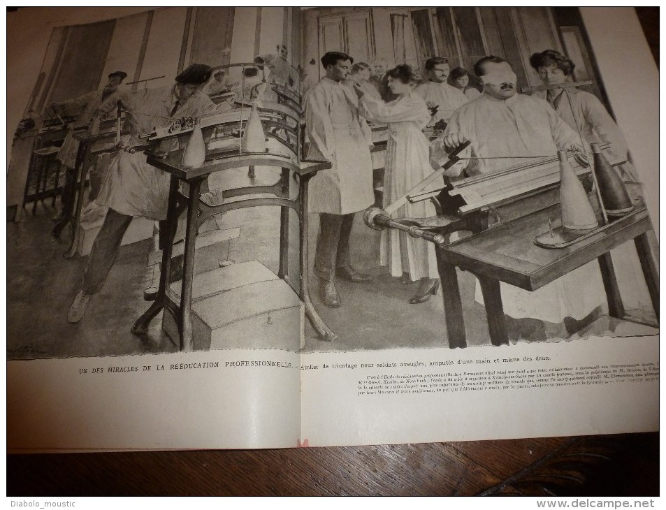 1919: Procession WORMS; Français à Tchernavoda;Rééducation mutilés à Neuilly-sur-Seine;Gl Berthelot;Maubeuge;Miss Wilson