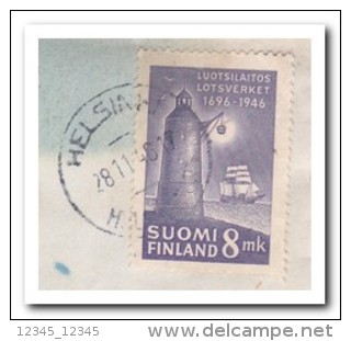 Finland 1948 Letter To Sweden Wit Lighthouse - Storia Postale