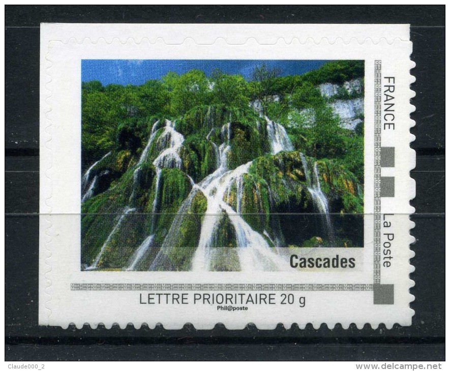 Cascades . Adhésif Neuf ** . Collector " LA FRANCHE COMTE  " 2009 - Collectors