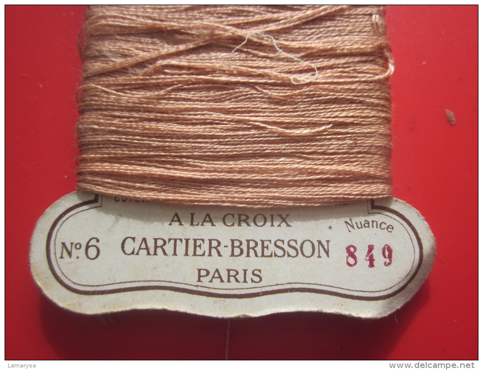 20 M. Coton REPRISER C+B BRILLANTé 22 YEARDS N°6 à La CROIX CARTIER-BRESSON NUANCE N° 849 PARIS Loisirs Créatifs 1930/40 - Cross Stitch