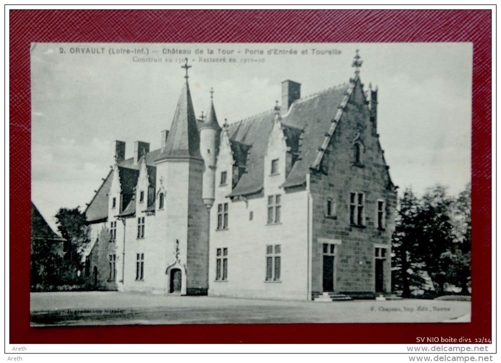 44  ORVAULT  - CHATEAU DE LA TOUR  - Lot De 9 CPA  Vues Extérieures Et Interieures - Orvault