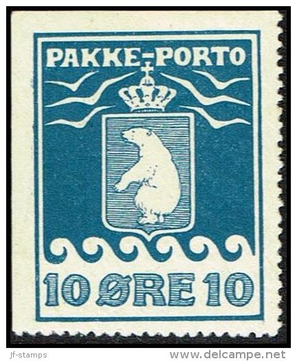 1905. PAKKE PORTO. 10 øre Blue. Thiele. Perf 12 ½. Imperforated At Two Sides. Scarce.  (Michel: 3) - JF171301 - Paketmarken