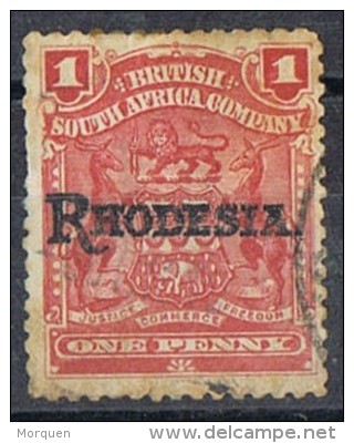 Sello RHODESIA, British South Africa Company 1909. Mi Num 83 º - Northern Rhodesia (...-1963)