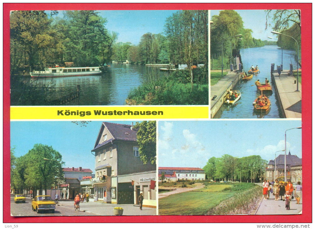 159184 / Königs Wusterhausen - Town  Dahme Spreewald  , CAR SHIP , BOAT , - Germany Deutschland Allemagne Germania - Dahme