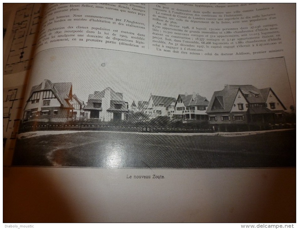 1929 :Special LA MAISON (trés important documentaire); En FRANCE et à l'ETRANGER;Nouvelles cités et Cités-Jardins..etc