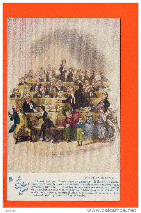 The Pick Wick Papers - In Dickers Land - "Damages, Gentlemen ....." Raphael Tuck & Sons "Oilette" N°6012 - Tuck, Raphael