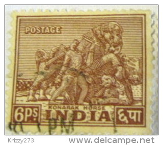 India 1949 Konarak Horse 6p - Used - Usados