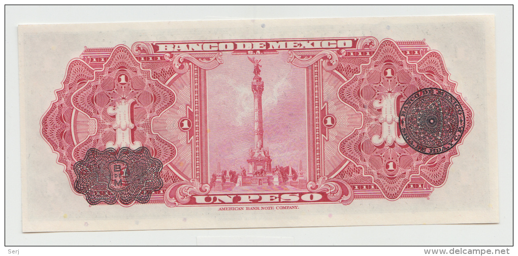 Mexico 1 Peso 1950 UNC NEUF Pick 46b  46 B Series BZ - Mexique