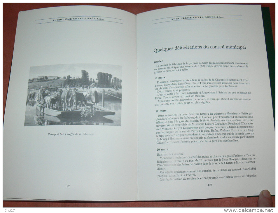 ANGOULEME " 1852 " OU ANGOULEME CETTE ANNEE LA  / ARCHIVES MUNICIPALES ET DEPARTEMENTALES