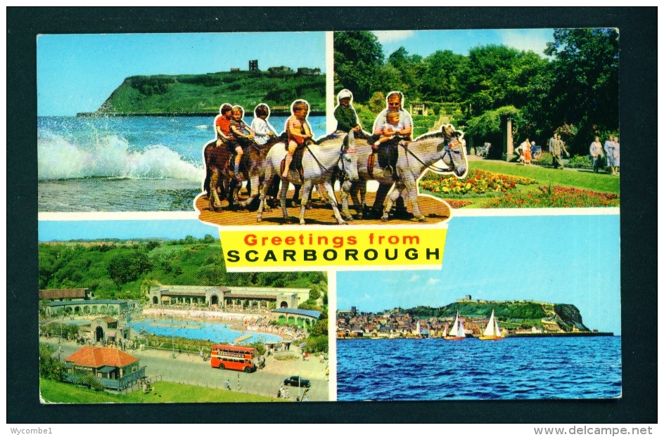 ENGLAND  -  Scarborough  Multi View  Unused Postcard As Scan - Scarborough