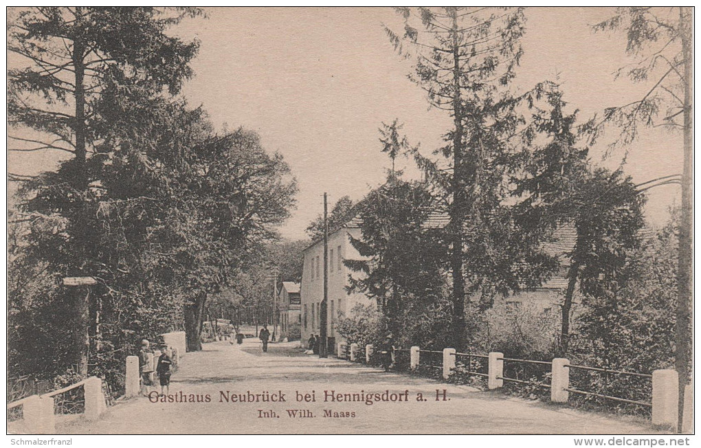 AK Hennigsdorf A. H. Gasthaus Neubrück Bei Berlin Tegel Pankow Spandau Frohnau Velten Oranienburg Birkenwerder - Henningsdorf