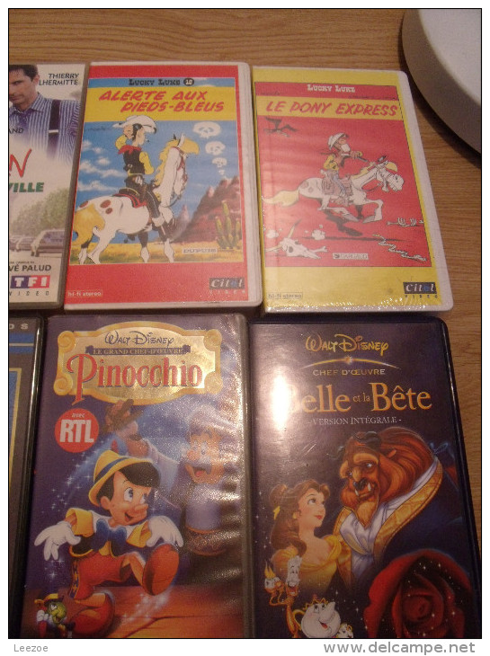 Cassette Vhs Disney,la Mélodie Du Bonheur,titanic, Lucky Luke, - Children & Family