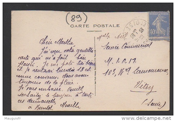 DF / 91 ESSONNE / MILLY LA FORÊT / LA ROCHE FEUILLETÉE / CIRCULÉE EN 1930 - Milly La Foret