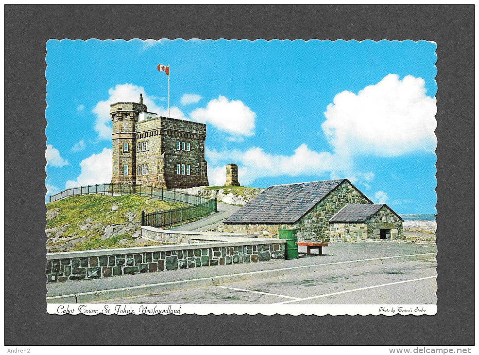 ST JOHN'S - NEWFOUNDLAND - CABOT TOWER SITUATED ON SIGNAL HILL SITE OF GREAT HISTORIC INTEREST - PHOTO TOOTON'S STUDIO - St. John