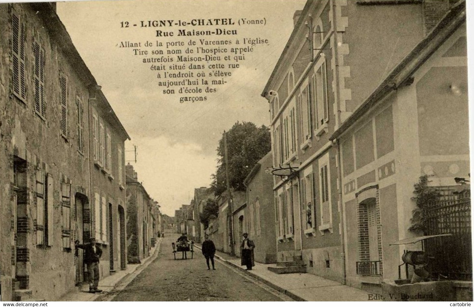 Dépt 89 - LIGNY-LE-CHÂTEL - Rue Maison-Dieu - Animée - Ligny Le Chatel