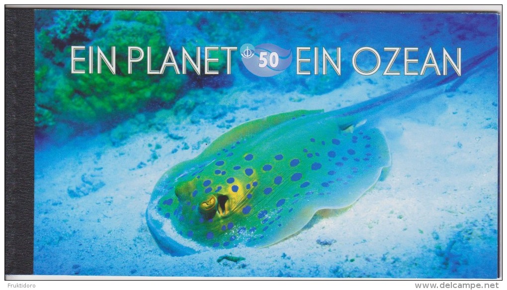 United Nations Prestige Booklet MH0-15 2010 Vienna One Planet - One Ocean - Turtle - Fish - Dolphin - Libretti