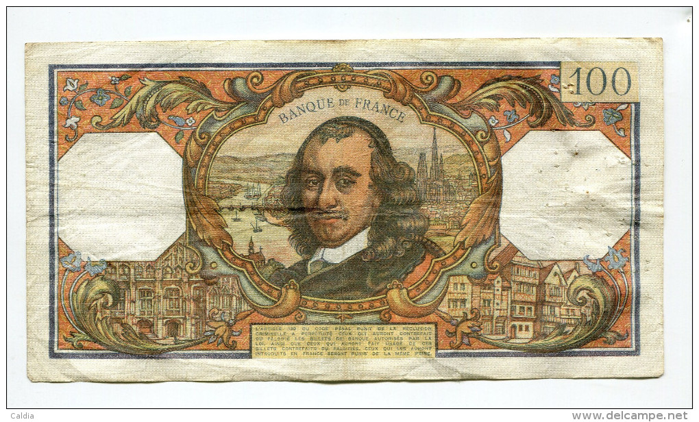 P France 100 Francs "" CORNEILLE "" 5 - 9 - 1968 # 2 - 100 F 1964-1979 ''Corneille''