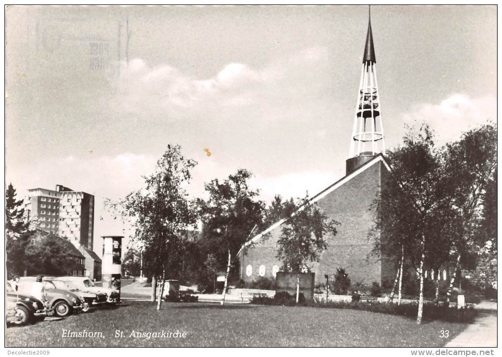 BG1912 Car Voiture Elmshorn St Ansgarkirche   CPSM 14x9.5cm Germany - Elmshorn