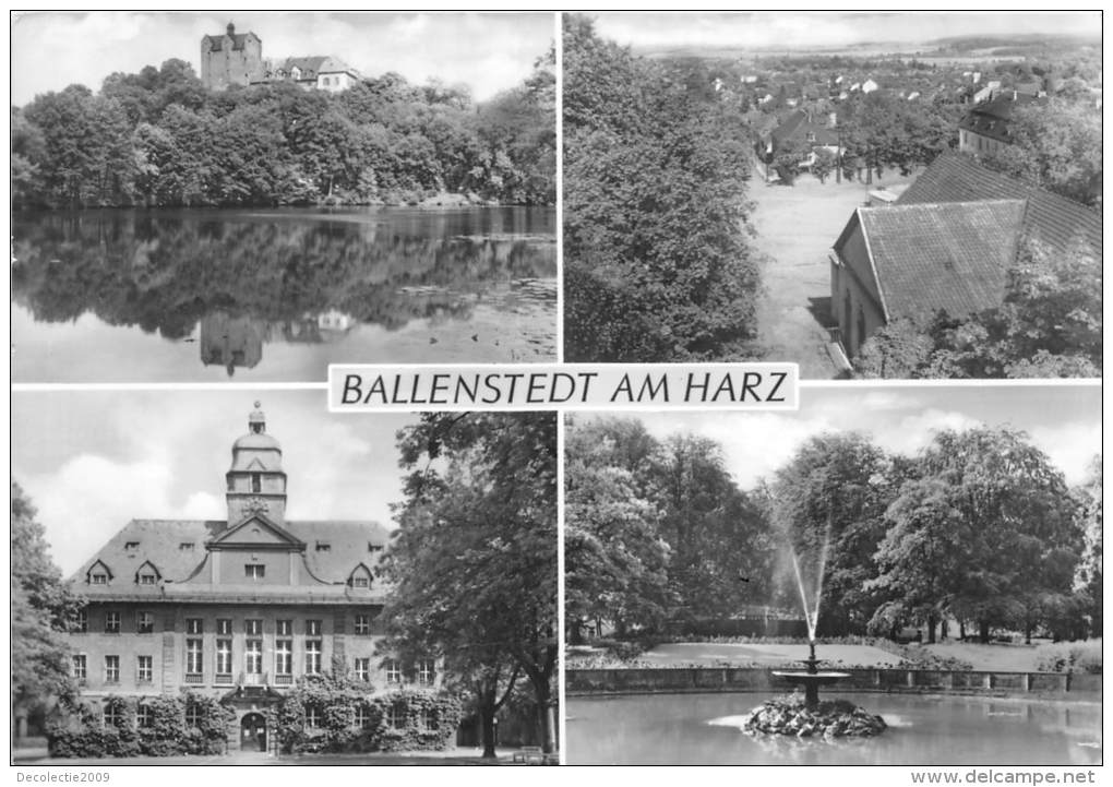 BG1943 Ballenstedt Am Harz Rathaus Friedenspark  CPSM 14x9.5cm Germany - Ballenstedt