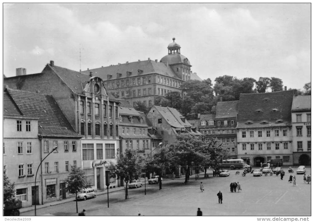 BG1651 Car Voitures Bus Weissenfels Karl Marx Platz    CPSM 14x9.5cm  Germany - Weissenfels