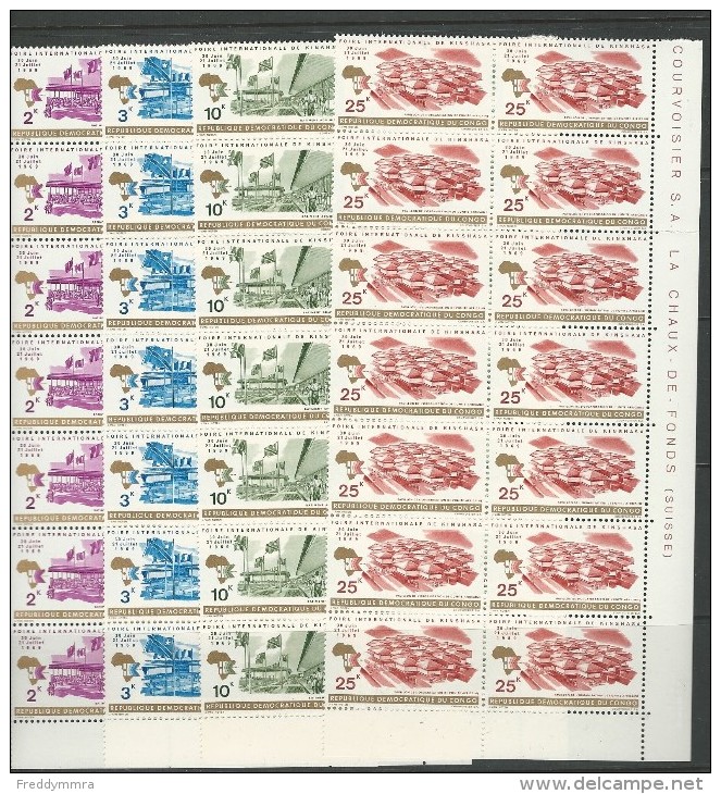 Rép. Démocratique Du Congo: 689/ 692 ** (14x)  Foire Internationale De Kinshasa - Mint/hinged