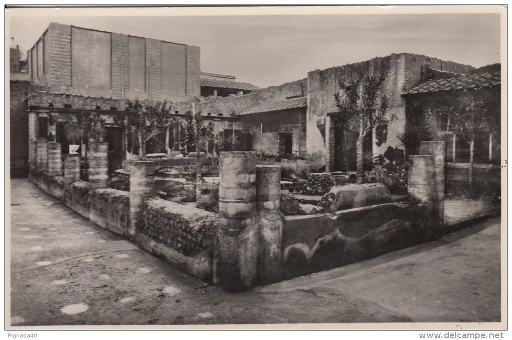 Cp , ITALIE , ERCOLANO , Casa Dell'Atrio A Mosaico: Peristilio E Giardino - Ercolano