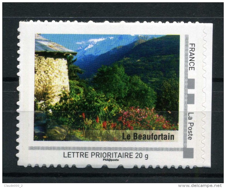 Le Beaufortain .  Adhésif Neuf ** . Collector " RHONE - ALPES "  2009 - Collectors