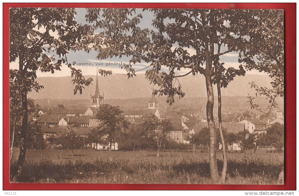 DVL-04 Payerne, Vue Générale, Message Au Dos Daté Du 21 Février 1914 - Payerne