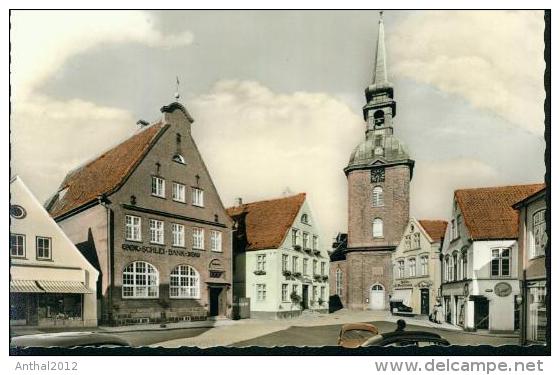 Rare Kappeln Schlei Wurstwaren Hornig Schlei-Bank PKW Auto Rathausmarkt 50er Gezackt - Kappeln / Schlei