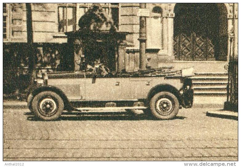 Pologne - Gdansk - Danzig - Automobil Cabrio Vor Artushof Mit Brifemarke 10 Pf. Freie Stadt Danzig Rare - Danzig