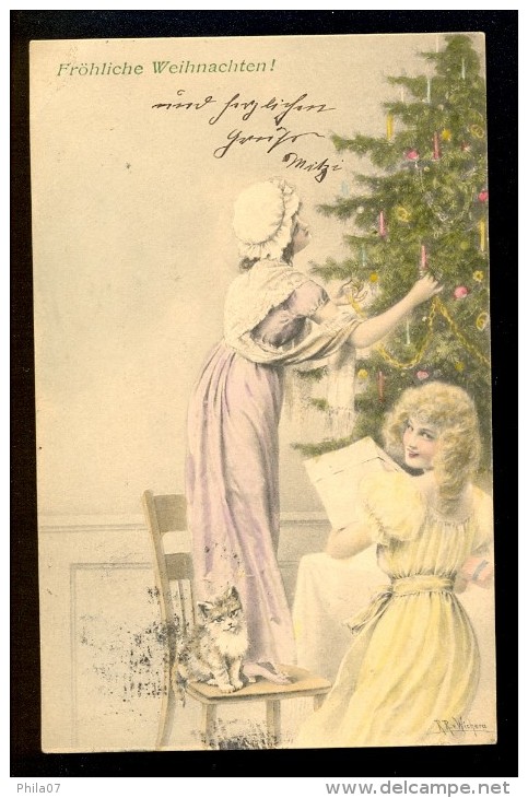Frohliche Weihnachten! / R.R. V. Wichera / M.M.VIENNE / Year 1902 / Old Postcard Traveled - Wichera
