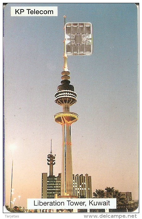 TARJETA DE KUWAIT DE LA TORRE DE TELECOMUNICACIONES LIBERATION (SATELLITE) - Astronomia