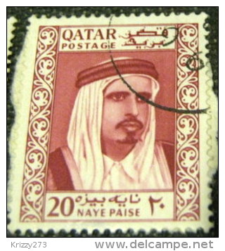 Qatar 1961 Shaikh Ahmad Bin Ali Al Thani 20np - Used - Qatar