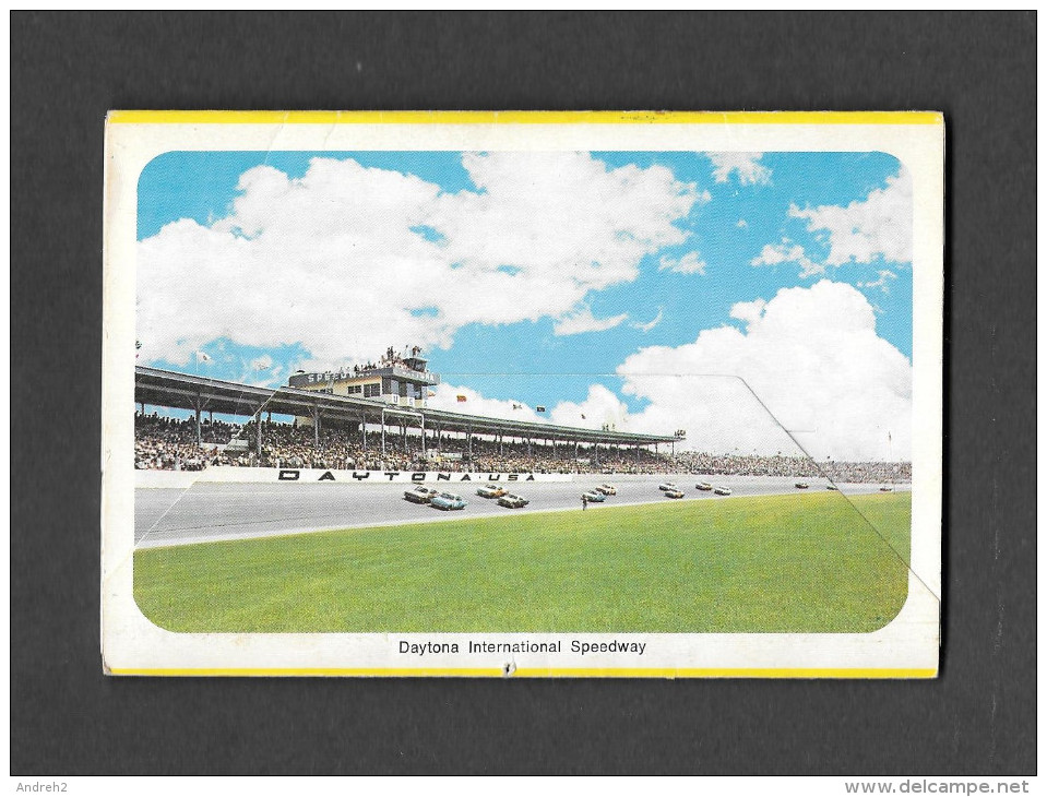 DAYTONA BEACH - ORMOND BEACH - FLORIDA -  SOUVENIR FOLDER OF DAYTONA & ORMOND BEACH - CARNET SOUVENIR - 13 PHOTOS - Daytona