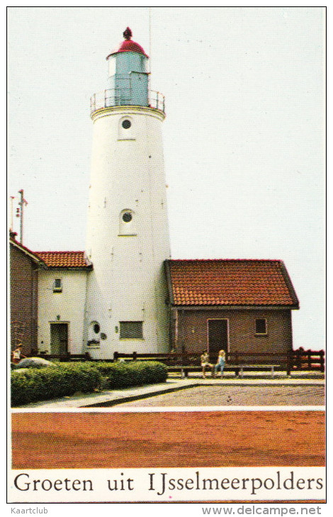 Groeten Uit IJsselmeerpolders - VUURTOREN URK - De Ketelbrug - Boten/Schepen   - Flevoland/Nederland - Phare/Leuchtturm - Urk