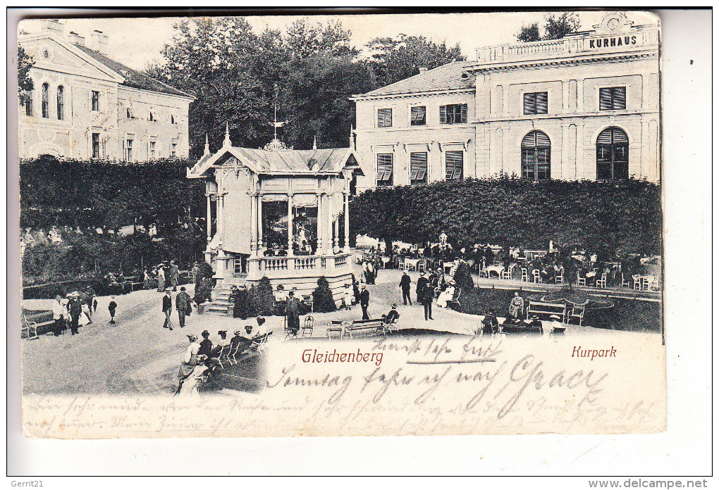 A 8344 BAD GLEICHENBERG, Kurpark, 1913 - Bad Gleichenberg