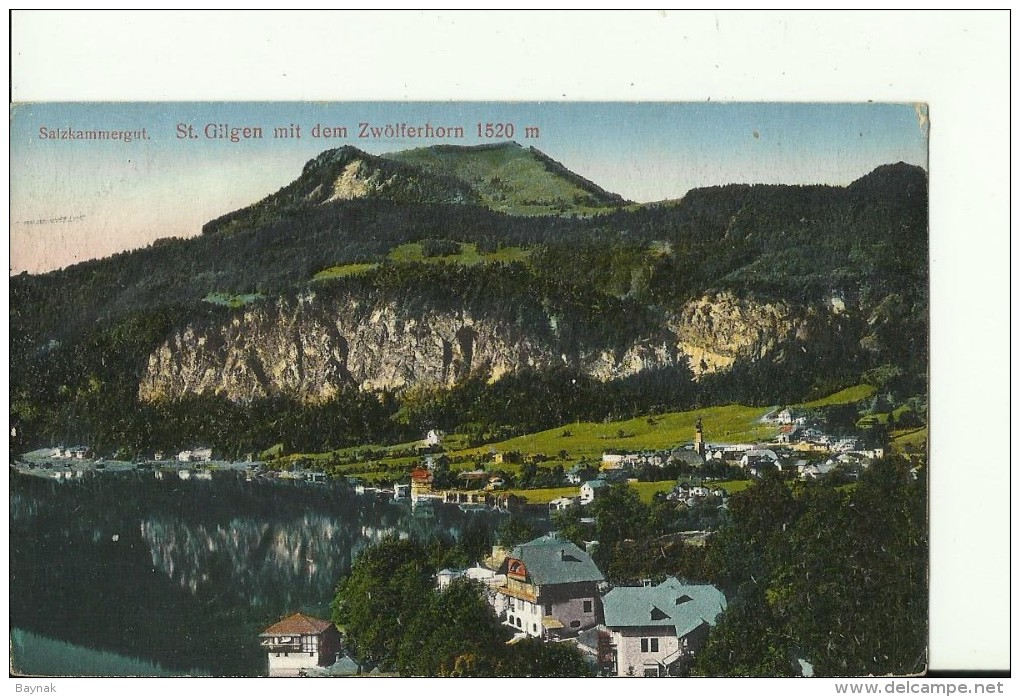 SALZ25   --   ST. GILGEN   --  SALZKAMMERGUT   --  1922   ---  2 X SCAN - St. Gilgen