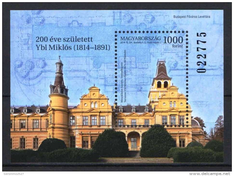 HUNGARY 2014 ARCHITECTURE Buildings Houses YBL MIKLOS - Fine S/S MNH - Neufs