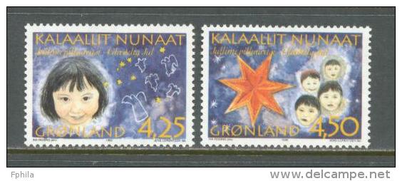 1996 GREENLAND CHRISTMAS MICHEL: 297-298 MNH ** - Neufs