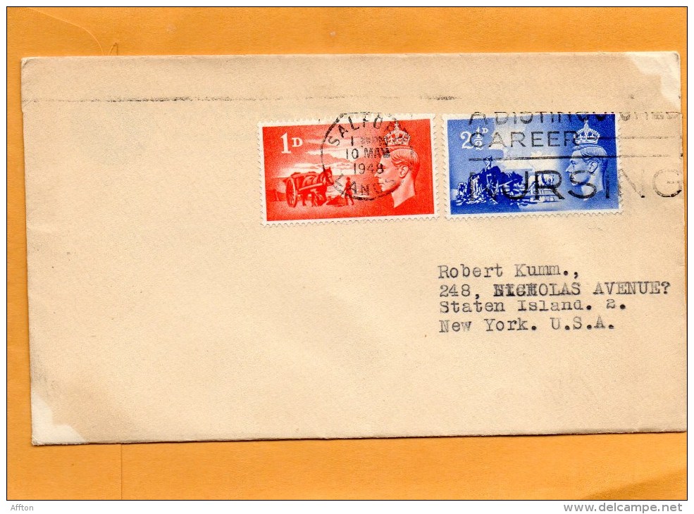 Great Britain 1948 FDC - ....-1951 Pre Elizabeth II