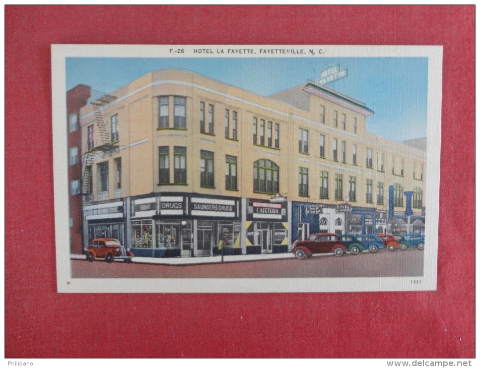 North Carolina> Fayetteville  Hotel/ Drug Store  Linen   --ref 1689 - Fayetteville