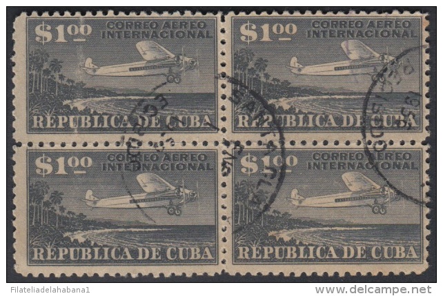 1931.3 CUBA. 1931. Ed.262. 1$. USED. CORREO AEREO. AIR MAIL. AVION AIRPLANE. BLOCK 4. - Neufs