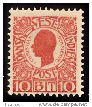 1905. Chr. IX. 10 Bit Red. (Michel: 30) - JF103538 - Danish West Indies