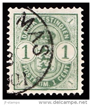 1903. Coat-of-Arms Type. 1 C. Green. (Michel: 21) - JF103493 - Danish West Indies