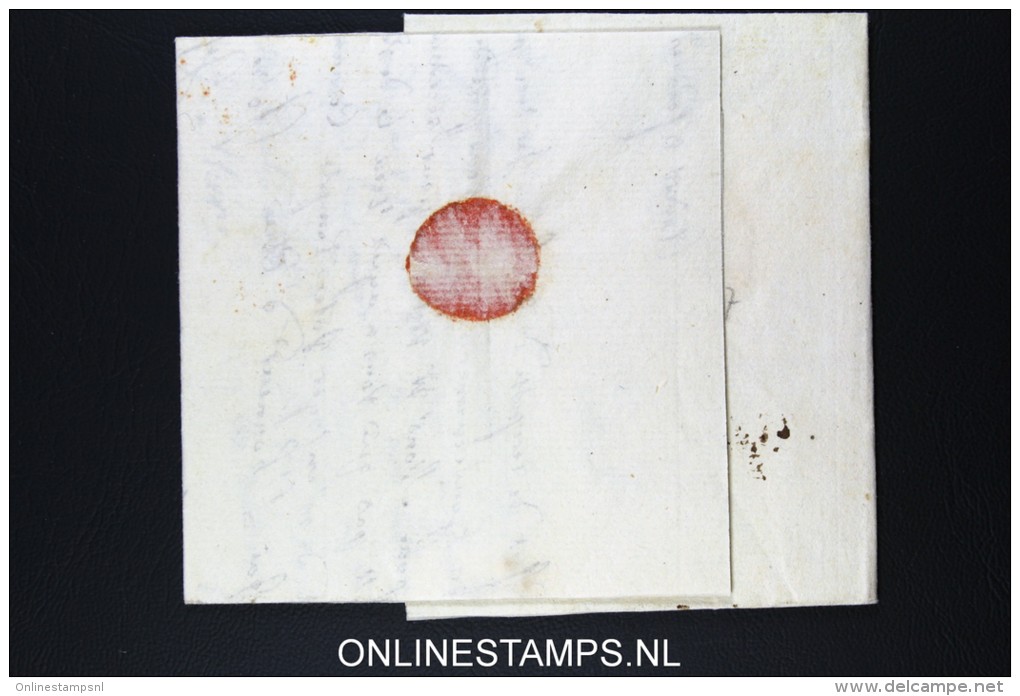 Belgium: Complete Letter From Antwerpen To Amsterdam 1817 Wax Sealed - 1815-1830 (Hollandse Tijd)