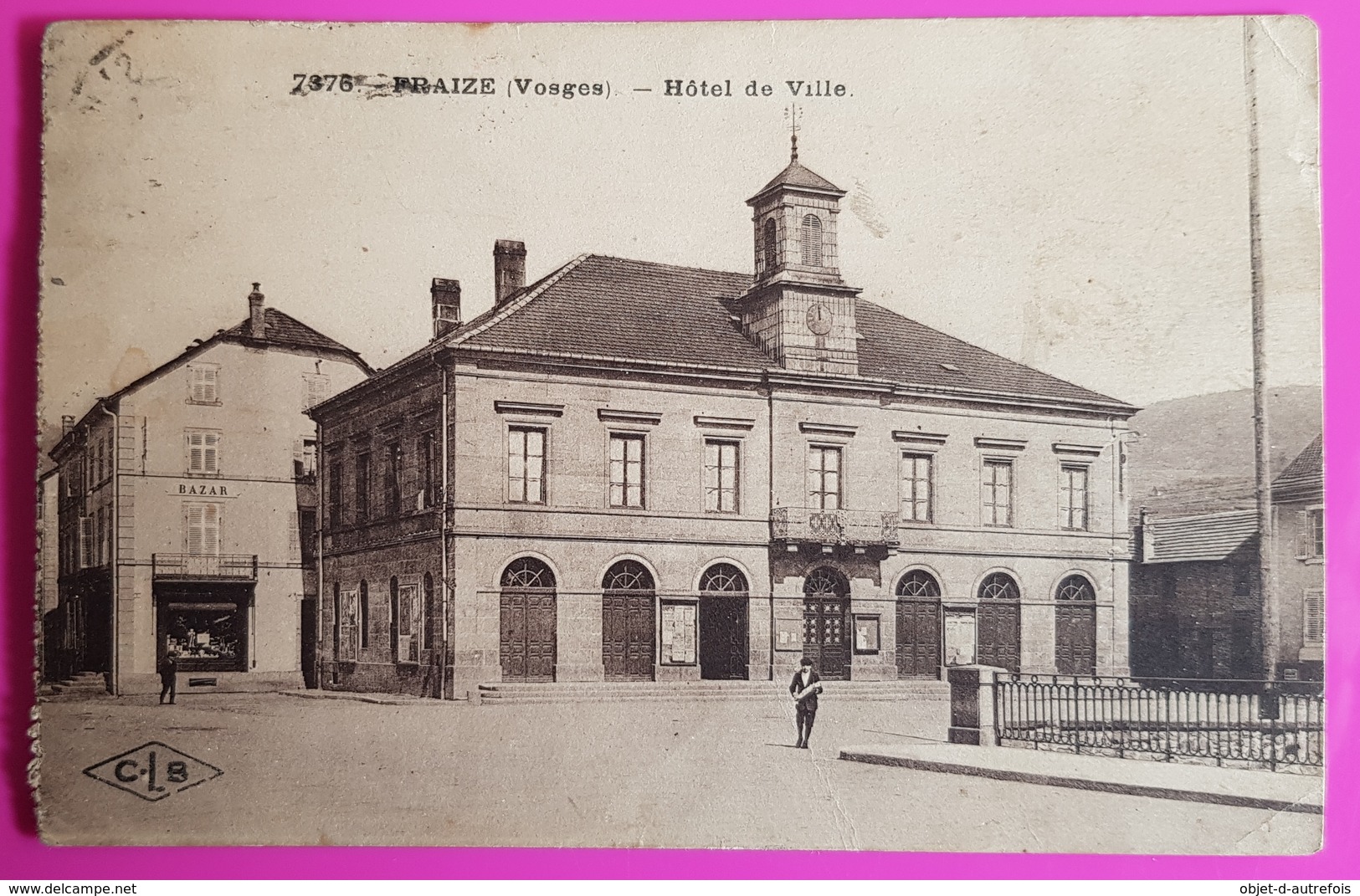 Cpa Fraize Hotel De Ville Carte Postale 88 Vosges 1931 - Fraize