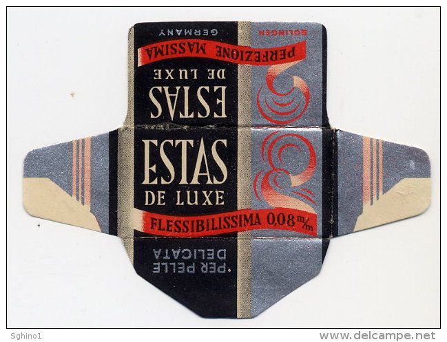 "ESTAS" (VARIANTE SCRITTA FLESSIBILISSIMA) Lamette Hojas-hoja Afeitar Razor Blades-blade Rasierklingen Lames-lame Rasoir - Scheermesjes