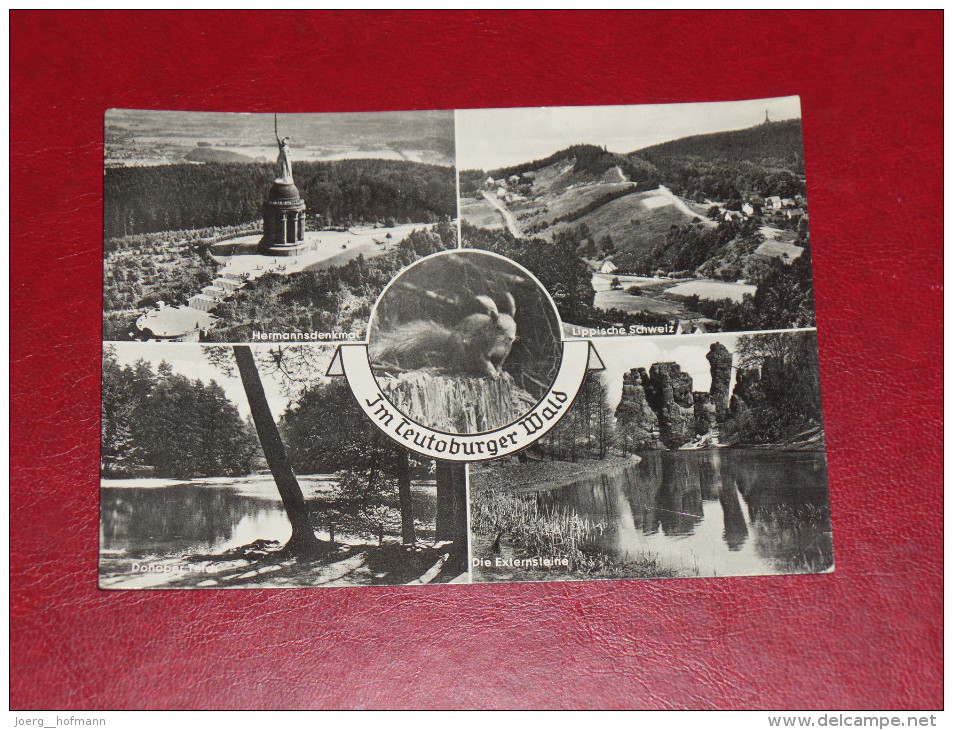 Im Teutoburger Wald Extersteine Hermannsdenkmal Nordrhein Westfalen Gebraucht Used Germany Postkarte Postcard - Detmold