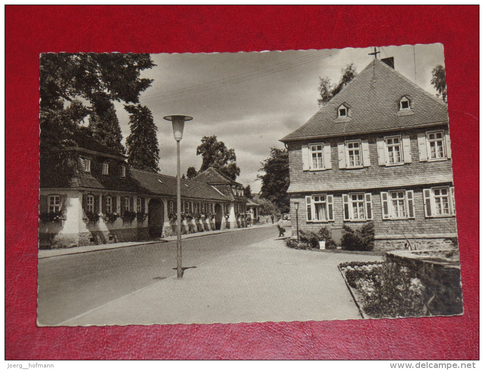 Bad Salzhausen Kurverwaltung Und Brockhaus Nidda Wetterau 1968 Hessen Gebraucht Used Germany Postkarte Postcard - Wetterau - Kreis