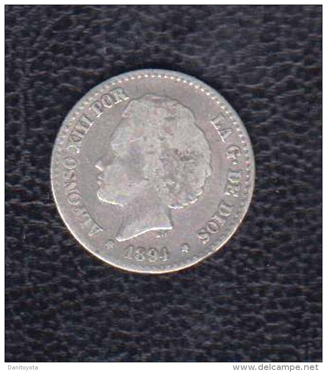 1894.-  50 CTS PLATA ALFONSO XIII - Münzen Der Provinzen